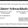 Schwachhofer Guenter 1939-1989 Todesanzeige